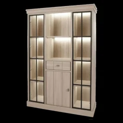 Vitrinekasten|Ygo Vitrinekast KARA Natural Olm B144