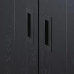 Vitrinekasten|Ygo Vitrinekast WINSTON Zwart B122