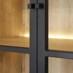 Vitrinekasten|Ygo Vitrinekast WINSTON Zwart B122