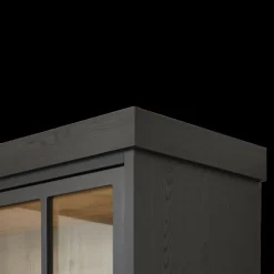 Vitrinekasten|Ygo Vitrinekast WINSTON Zwart B122