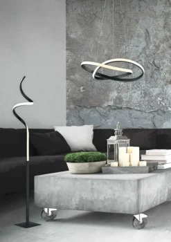 Vloerlampen|Ygo Vloerlamp COURSE Zwart