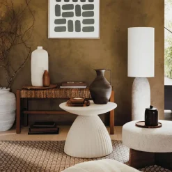 Vloerlampen|Ygo Vloerlamp KEHAY Keramiek Beige