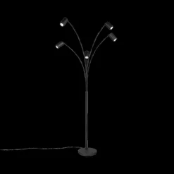 Vloerlampen|Ygo Vloerlamp MARLEY 5Del. Met. Zwart