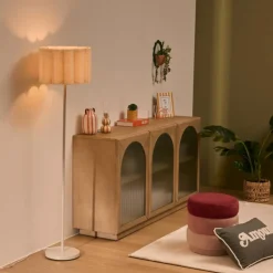 Vloerlampen|Ygo Vloerlamp RONIA Beige m/Kap