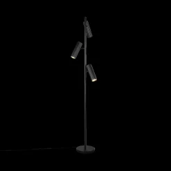 Vloerlampen|Ygo Vloerlamp SOKA 3Del. Metaal Zwart