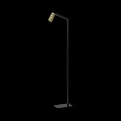 Vloerlampen|Ygo Vloerlamp SYBIL Zwart/Goud