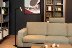 Vloerlampen|Ygo Vloerlamp SYBIL Zwart/Goud