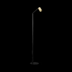 Vloerlampen|Ygo Vloerlamp TABOO 1Del. Zwart/Goud