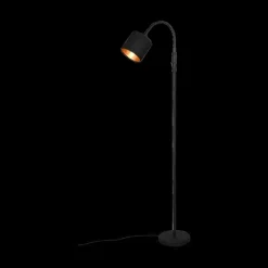 Vloerlampen|Ygo Vloerlamp TOMMY 1Del. Met. Mat Zwart