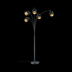 Vloerlampen|Ygo Vloerlamp TOMMY Zwart