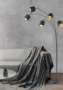 Vloerlampen|Ygo Vloerlamp TOMMY Zwart