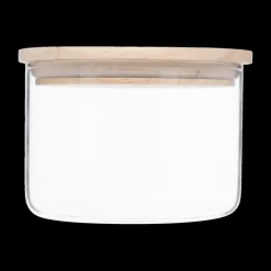 Bewaaraccessoires|Ygo Voorraadpot BJORN Glas Hout 330ml