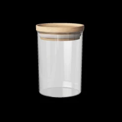 Bewaaraccessoires|Ygo Voorraadpot BJORN Glas Hout 600ml