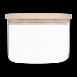 Bewaaraccessoires|Ygo Voorraadpot BJORN Glas Hout 650ml