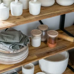 Bewaaraccessoires|Ygo Voorraadpot BJORN Glas/Hout 1.6L