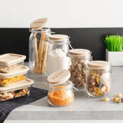 Bewaaraccessoires|Ygo Voorraadpot HOMEMADE 0.5l Glas/hout