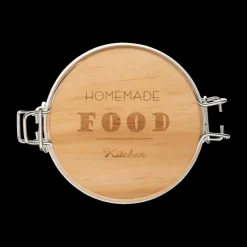 Bewaaraccessoires|Ygo Voorraadpot HOMEMADE 0.75l Glas/Hout