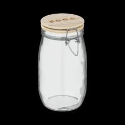 Bewaaraccessoires|Ygo Voorraadpot HOMEMADE 2l Glas/Hout