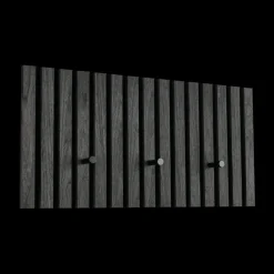 Opbergen|Ygo Wandkapstok GRACE 3 haken Zwart