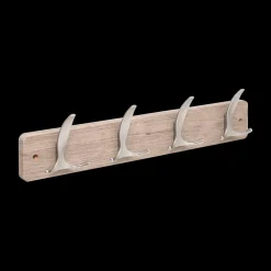 Opbergen|Ygo Wandkapstok HAYLIA 4 Haken Grijs/Zilver