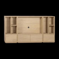 Wandrekken|Ygo Wandkast CROSBY Blond Oak B134