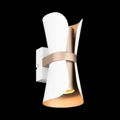 Wandlampen|Ygo Wandlamp COAT Met. Wit/Coffee