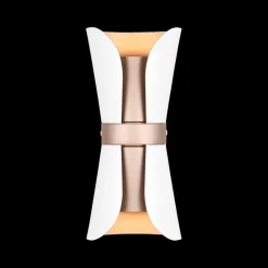 Wandlampen|Ygo Wandlamp COAT Met. Wit/Coffee