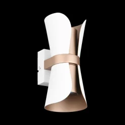 Wandlampen|Ygo Wandlamp COAT Met. Wit/Coffee