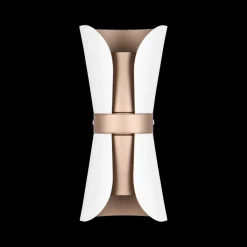 Wandlampen|Ygo Wandlamp COAT Met. Wit/Coffee