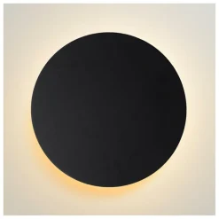 Wandlampen|Ygo Wandlamp EKLYPS Ø25cm Zwart