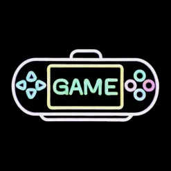 Decoratieve Accessoires|Kinderverlichting|Ygo Wandlamp GAME Neon Multi