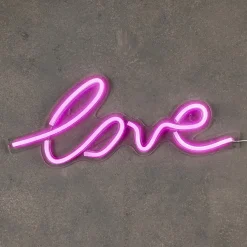 Decoratieve Accessoires|Kinderverlichting|Ygo Wandlamp LOVE Neon Roze