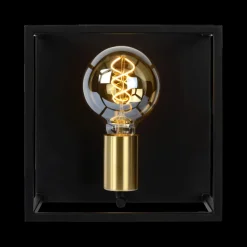 Wandlampen|Ygo Wandlamp RUBEN 1Del. Zwart/Goud