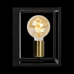 Wandlampen|Ygo Wandlamp RUBEN 1Del. Zwart/Goud