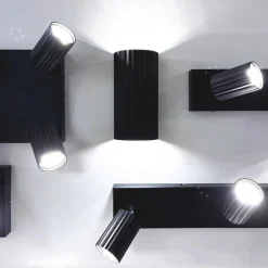 Wandlampen|Ygo Wandlamp SOKA Metaal Zwart