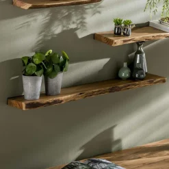 Wandrekken|Ygo Wandplank MARKAS Massief acacia naturel