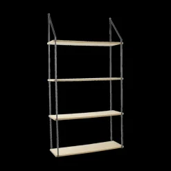 Wandrekken|Ygo Wandrek EKSERD 4 Niveau's Hout Naturel/Metaal Zwart