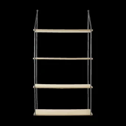 Wandrekken|Ygo Wandrek EKSERD 4 Niveau's Hout Naturel/Metaal Zwart