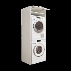 Wasruimte & Opbergkasten|Ygo Wasmachinekast LAUNDRY H200 Wit