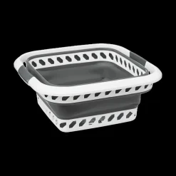 Was- & Linnenmanden|Badkameropbergers|Ygo Wasmand LAUNDRIK S Plooibaar Wit/Grijs