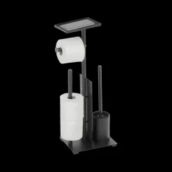 Toiletaccessoires|Ygo Wc-Borstel/Papier Houder LINZO Met. Zwart