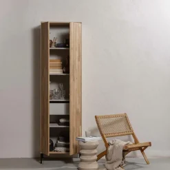 Bergkasten|Ygo Woood Bergkast GRAVURE Naturel Eiken B60