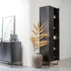 Bergkasten|Ygo Woood Bergkast GRAVURE Zwart B60