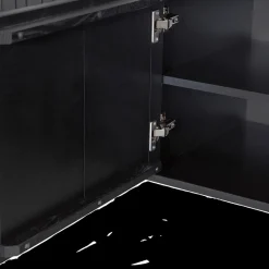 Tv-Meubelen|Ygo Woood TV-meubel GRAVURE Zwart B150