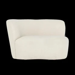 Fauteuils|Ygo Zitbank links ANDRIS Bouclé Crème